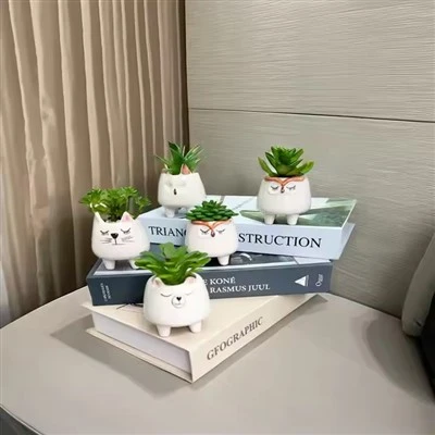 Kunstmatige vleesgrasplant bonsai